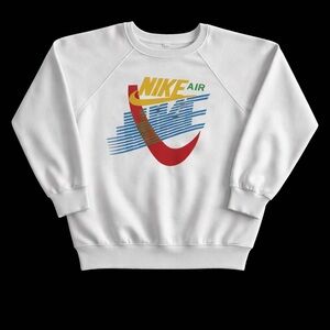 Super Rare Vintage Nike Air Men's White Crewneck Sweater